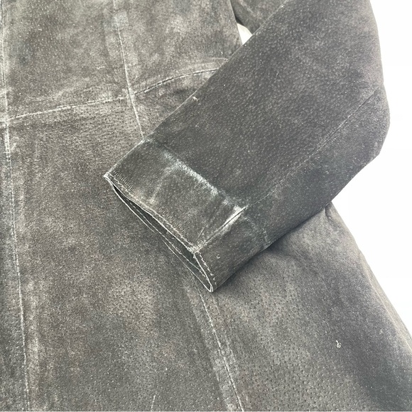 VTG Western Whip Stitch Leather Genuine Suede Coat Womens Size S Sonoma Jeans Co - Picture 10 of 15